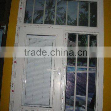 shutter window ,new design of special pvc windows with grills (hot)