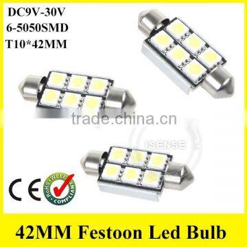 6423 6461 6411 6413 6418 6423 6461 6486X 7456 FESTOON 42MM 6SMD -5050 CAR Mini Bulbs photo-4