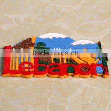 TOURIST SOUVENIR Rubber Beirut Lebanon FRIDGE MAGNET Customized Refrigerator Magnet Picture Frame ---DH20722 Supplier's Choice photo-2