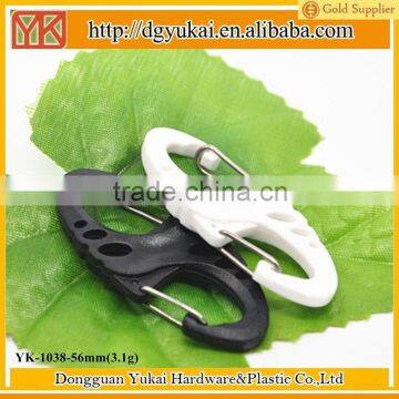 Yukai S biner carabiner snap hooks spring S hooks for krychain