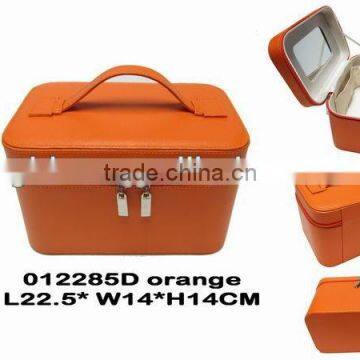 Delicate orange jewelry packaging box with mirror from CN