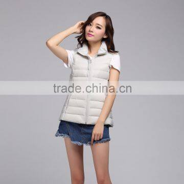 Popular Design Women's Waistcoat With Stand Collar