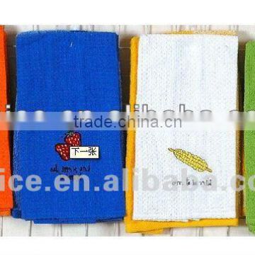 whosesale embroidery cotton fabric bath towel set