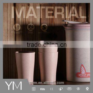 Wheat Straw hot and cold water jug set