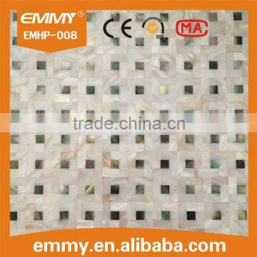 Mixed design elegant mother of pearl seashell mosaic wall tile abalone & white decorative material