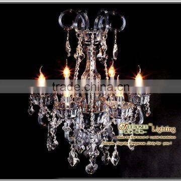 2013 New Arrival CE&UL Standard Modern Elegant Chandelier Crystal with 6 Metal Arms MDS42 L6 D580mm H800mm