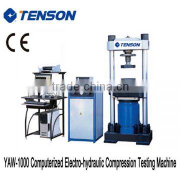 YAW-1000 Computerized Electro-hydraulic compression Testing Machine+concrete compression test machine