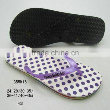 The new purple dot shading unisex PCU flip flops