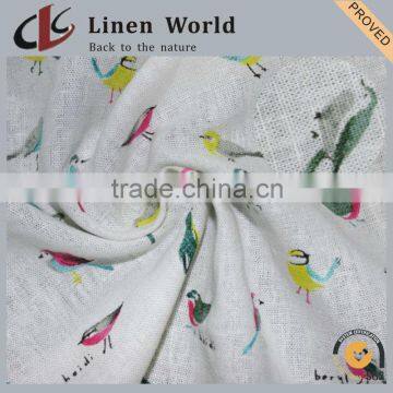4438 Woven Printed Children's Garment Use Linen Viscose Fabric