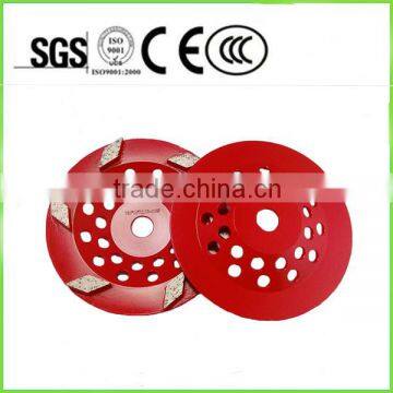 Top selling 7" 180mm diamond tool prismatic cup wheel for concrete