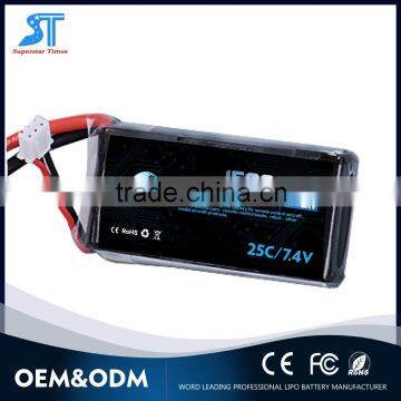 High quality 7.4v 25C 1500mah Lipo Battery for RC model/hobby airplane