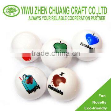 35/47mm ABS color print bounce ball toy for vending machine
