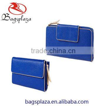 MK193 Royal blue blank fashion top quality ladies long wallet wholesale clutch wallet