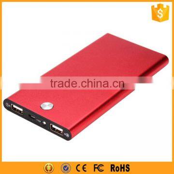 Portable External Battery Charger 5200 mAh Power Bank Metal Slim