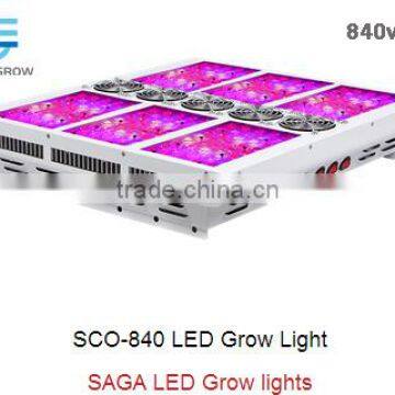 intelligent smart led grow light, Saga Sco-840w Three Switches, fit for Seed,Veg and Flower stages