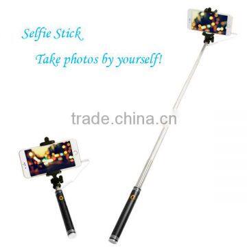 Online Shopping Folding Cable Take Pole Mini Wired Selfie Stick Monopod, Extandable Selfie Stick