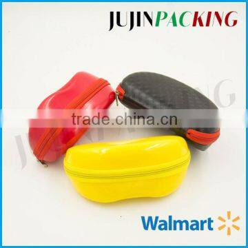 Smooth PU surface material eva sunglass case