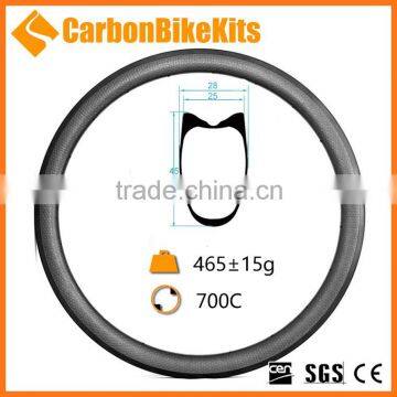 CBK Aero Design 45mm Deep 700c Road Racing Bike Dimple Carbon Rims Tubular
