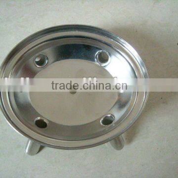 Stainless steel base of milking machine clawpiece