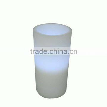 3"*6"simply plastic smooth finish led candle with timer function