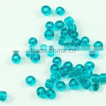 12/0 Glass Seed Beads, Transparent Colours, DarkTurquoise 2mm Seed Bead(SDB21A)