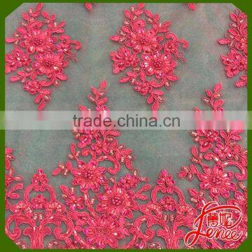 PARTY DRESS CHOICE HIGH QUALITY BEAUTIFUL COLOR MESH EMBROIDERY FABRIC