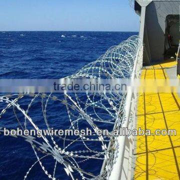 Stainless steel barbed razor wire welded fence