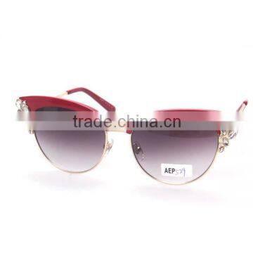 2016 new style high quality combination frame sunglasses with dismond