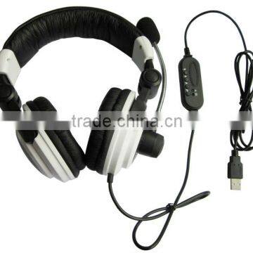 2013 new product Hot selling wired folding headset for PS3/computer