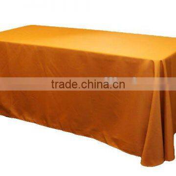 Orange square table linen/table cloth for weddings