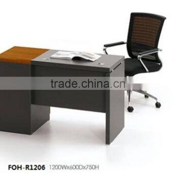 Black color MFC modern executive office desk with low price FOH-R1206