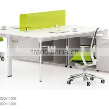 Spacious Modern Bank Company Open Office Workstation with Storage (FOH-N1628)