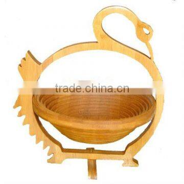 Eco-friendly and durable bamboo fruit basket