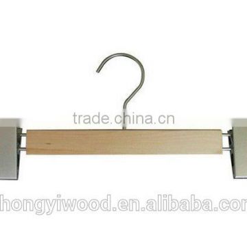 Trade assurance Acacia wood handmade wooden coat hangers