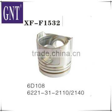 excavator engine piston for 6D108