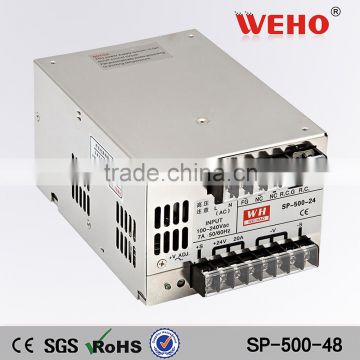 Constant voltage 500w 48v led driver single output ac dc power supply