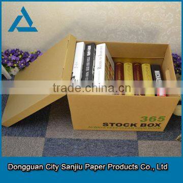 customized folding a4 paper cardboard file box index card file box