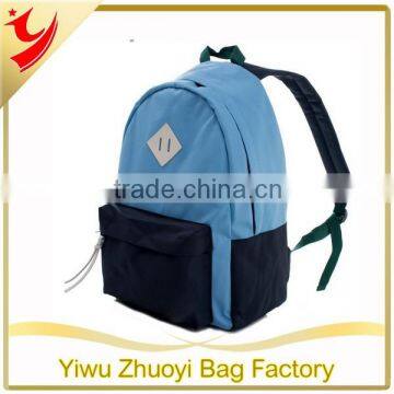 Basic style Teenage fashion color oxford school bag