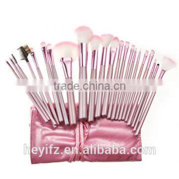 22pcs Synthetic Hair Pink Tip Makeup Brush Set With Storage Bag photo-2