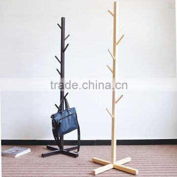 Customized chic handmade wooden hanger wholesale for standing