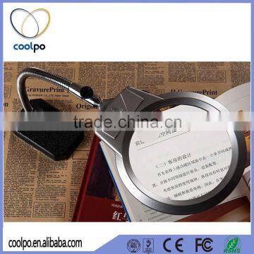 Metal desktop magnifying glasses WITH 2 led lights