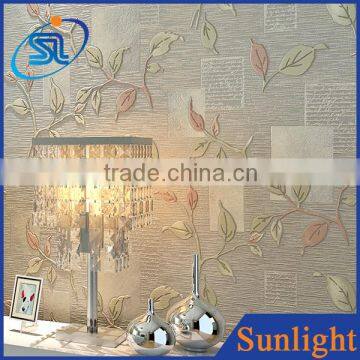 romantic Country wallpaper Non-Woven wallpaper Chinese wall paper