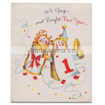 2015 Free sample customized handmade decoration greeting card/wholesale Christmas greeting cards