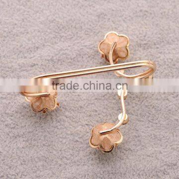 >>>2016 Women Fashion Korean Style Pearl Open Flower Rings Gold Plated Rhinestone Diamond Engagement Ring for Lady YIWU T&J/ photo-4