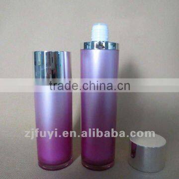 Round Empty Screw Cap Acrylic lotion Bottle, Plastic Cosmetic Cream Packaging 100ml 140ml