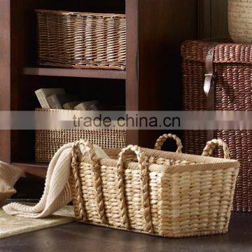 Rectangle natural seagrass storage basket with handles                        
                                                Quality Choice