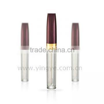 Luxury good quality empty cosmetics lip gloss tube with brush packaging manufacturers