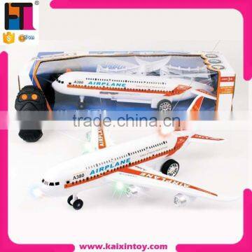 10212392 CE Approval Two Function Remote Control lighting A380 airplane toys