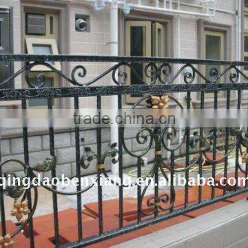 wrought iron garden guardrail