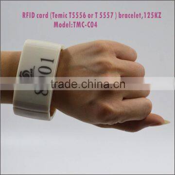 TMC-C04 Custom Logo Blank RFID EM Key Card Wristband